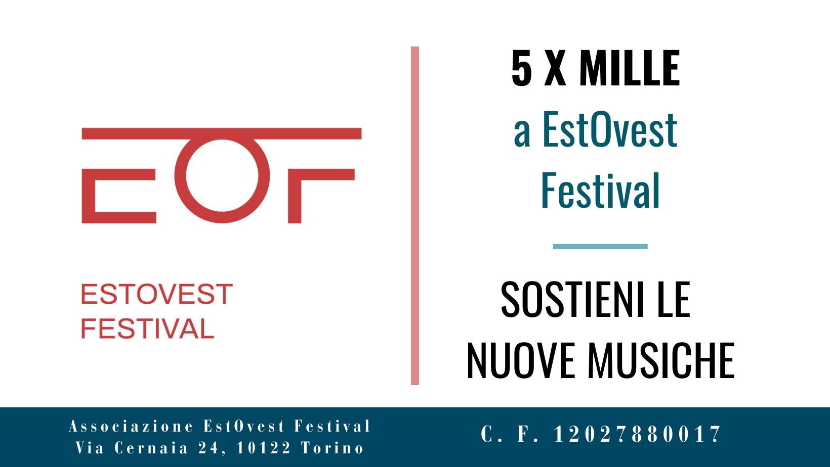 5 x Mille a EstOvest Festival. Sostieni le nuove musiche